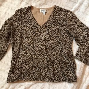 Japanese Vintage Cheetah Print Top